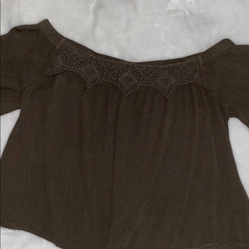 Lush off the shoulder shirt